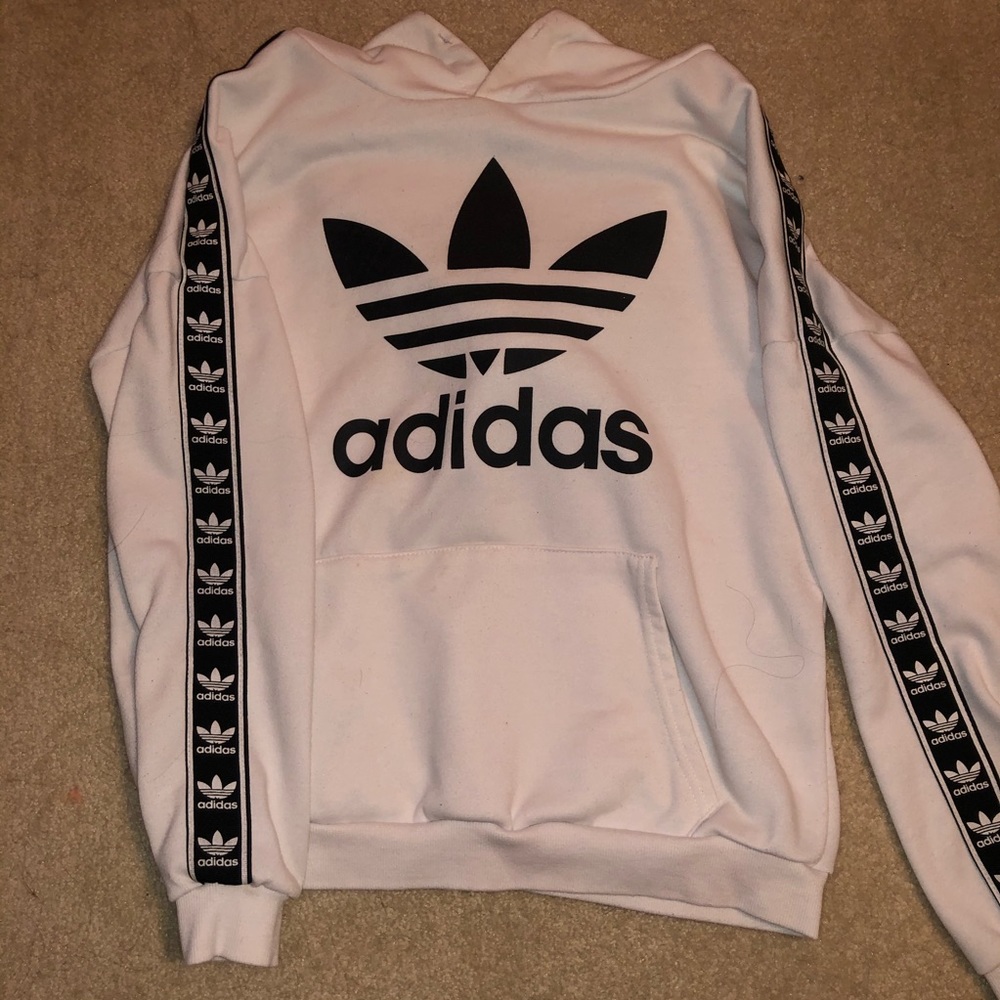 Adidas originals white hoodie medium